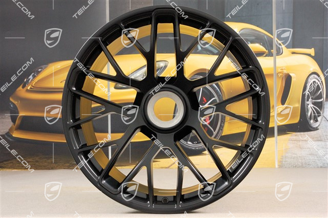 20-inch wheel Turbo S for GTS, central locking, 11J x 20 ET52, black mat