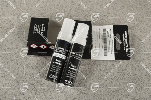 Paint touch-up applicator (Primer, base coat, Clear lacquer) Moonlight Blue Metallic