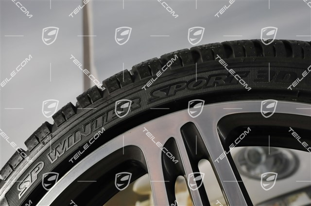 19" Winterräder Satz Turbo (4 Felgen + 4 Reifen), 8,5J x 19 ET56 + 11J x 19 ET51, 235/35R19 + 295/30R19, RDK Sensoren