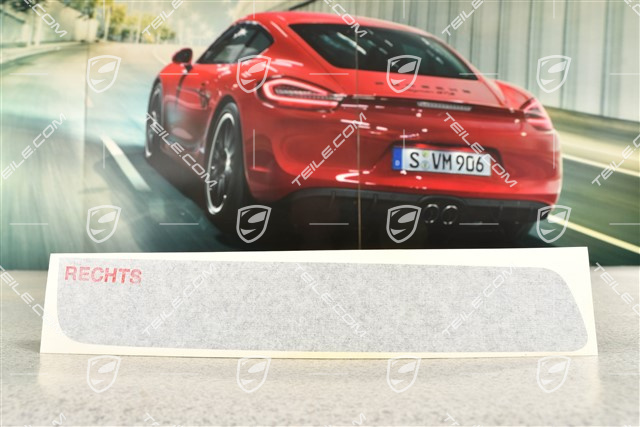 GT3 Nakjlejka ozdobna boczna zderzaka przedniego, czarna, R