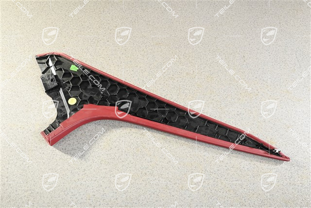 Mittelkonsole, Blende, Leder, seitlich, Bordeauxrot, L