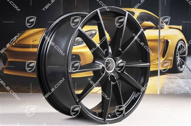 20-inch wheel rim Carrera S, 8,5J x 20 ET53 in black satin-mat