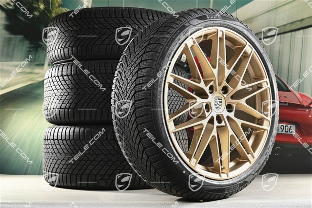 22" koła zimowe RS Spyder Design, felgi 9J x 22 ET29 + 11J x 22 ET47 + NOWE opony zimowe Pirelli 255/40 R22 + 295/35 R22, neodyme