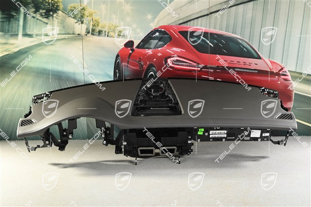 Dashboard, upper part, leather, Agate Grey