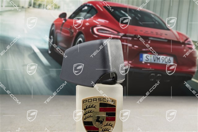 Blenda ze skóry, rączka drzwi, wewnętrzna, Sea blue, R