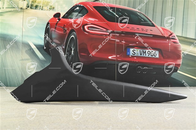 Seitenverkleidung für den Mitteltunnel, Leder, schwarz, L (Leder beschädigt)