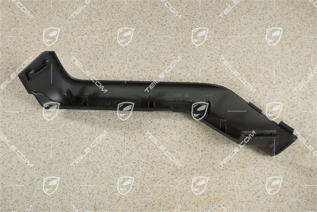 Abdeckblende, Armlehne, Tür hinten, Scwarz, L
