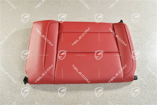 Cabrio, Notsitzrückenlehne, Leder, Carrerarot, L