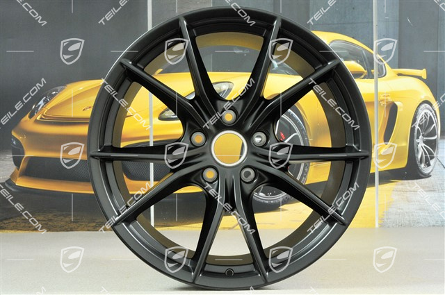 20" komplet felg Carrera S IV, Felgi 8,5 J x 20 ET49 + 11,5 J x 20 ET56, czarny półmat satyna