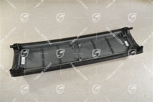 Trim, upper, Targa arm, Black matte