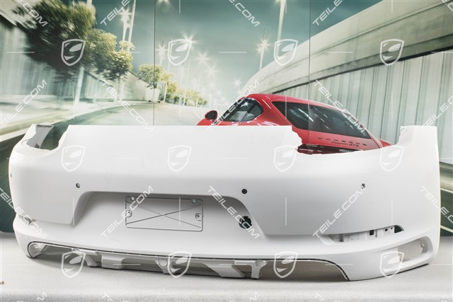 Rear bumper, C2/C2S, without Sports exhaust system, with ParkAssist and reversing camera