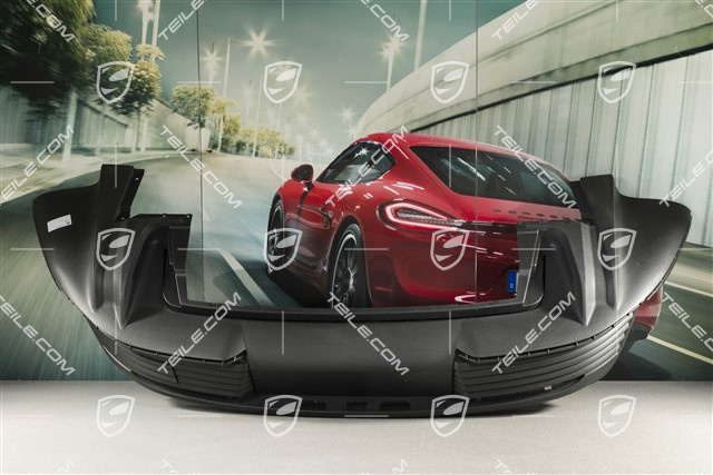 Rear bumper spoiler / lower part trim, with reversing camera