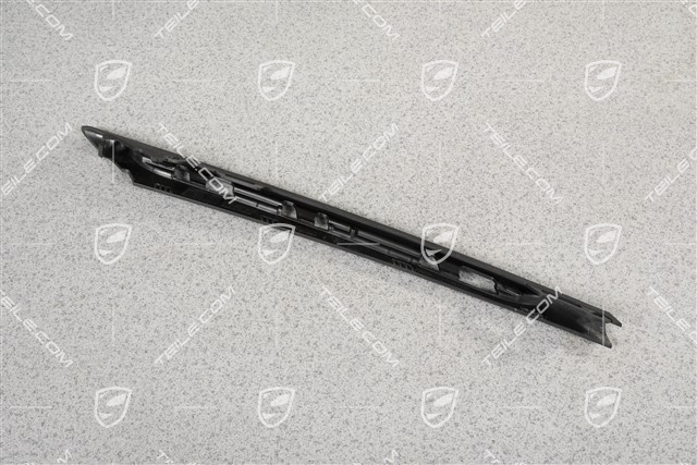 Disc / cover lower for front bumper retaining frame, black matte, L