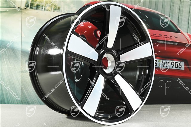 21" Sport Classic Felge, 12J x 21 ET63, schwarz hochglanz