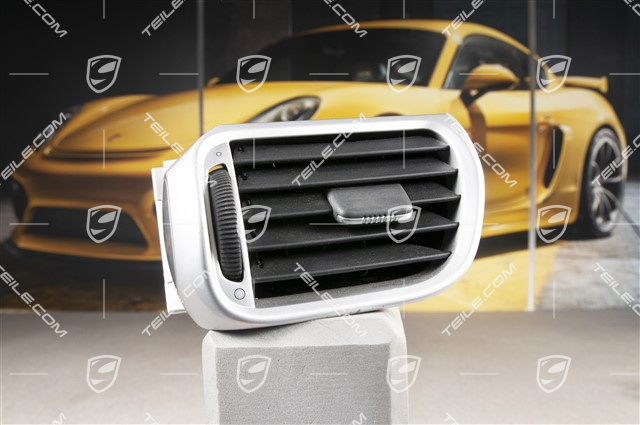 Seitendüse / Defrosterblende, Galvanosilber, Carrera S / GTS, R