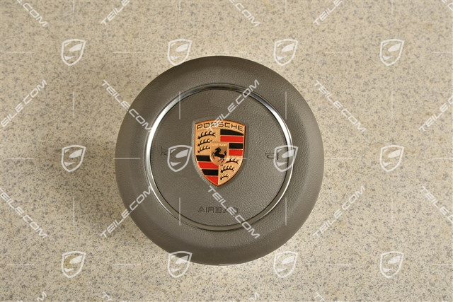 Lenkrad Airbag, Kunstleder, Achatgrau