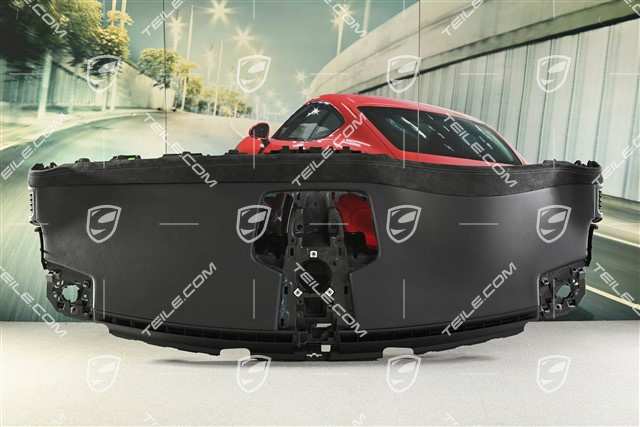 Coupe, Schalttafelverkleidung, Oberteil, Alcantara + Leder Schwarz mit Arktikgrau Ziernähten