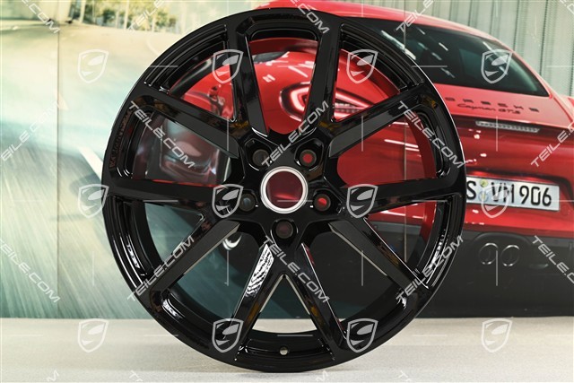 21" Felga Panamera Sport Design, 11,5J x 21 ET69, czarny wysoki połysk