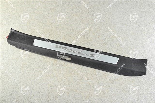 Einstiegleiste, Schwarz/Aluminium-gebürstet, ''911 Turbo S'', R
