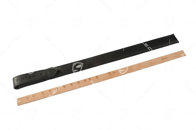 Fuel level dipstick in liters