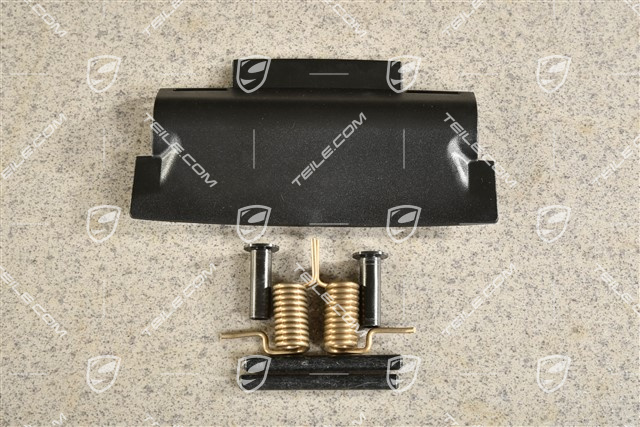 Mounting parts for armrest cover hinge, bolt / pin, cotter pins / springs