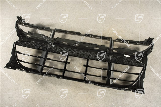 Front bumper, Turbo, centre ventilation grille with ACC and Park Assist, Black