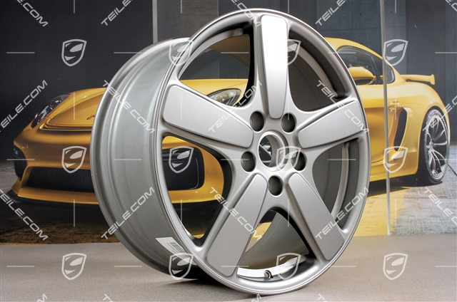 19" Felge Cayenne Sport Classic II, 8,5J x 19 ET59, Platinum-Seidenmatt