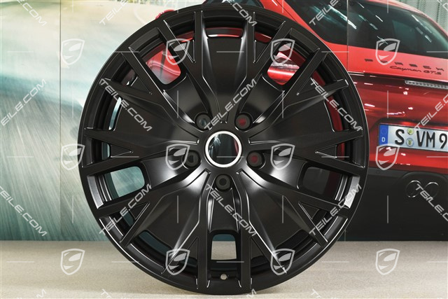 20-inch wheel rim Taycan Turbo S Aero Design, in black satin-mat