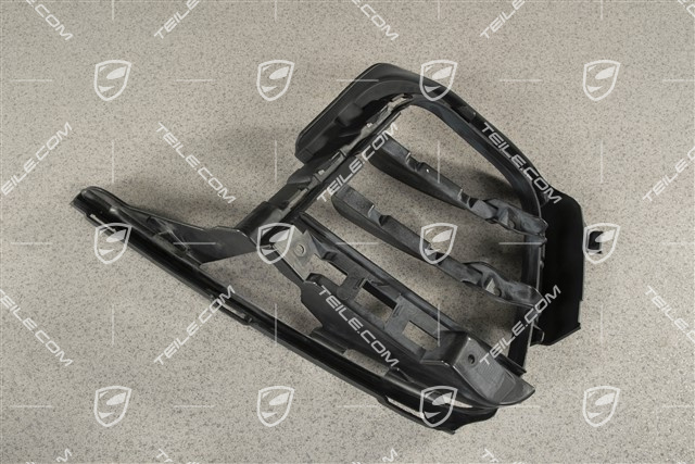 Front bumper, side ventilation grille, Black, L