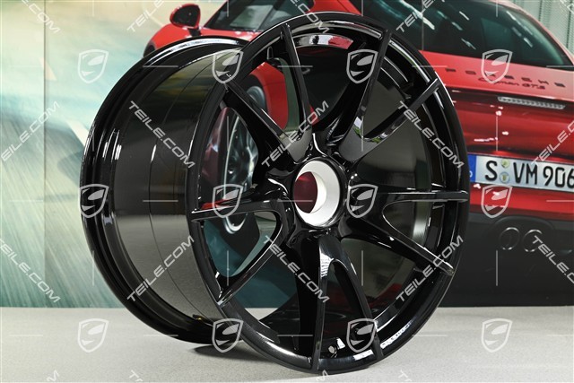 19" Komplet felg GT3 II RS 4.0 / GT2 RS, czarne, przód  9J x 19 ET47+ tył 12J x 19 ET48