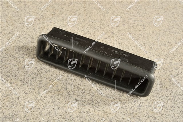 Lüftungsgitter / Blende, seitlich, Satinschwarz, L