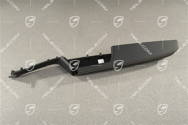 Armlehne, Türverkleidung vorne, Leder, Schwarz / Mojave, R