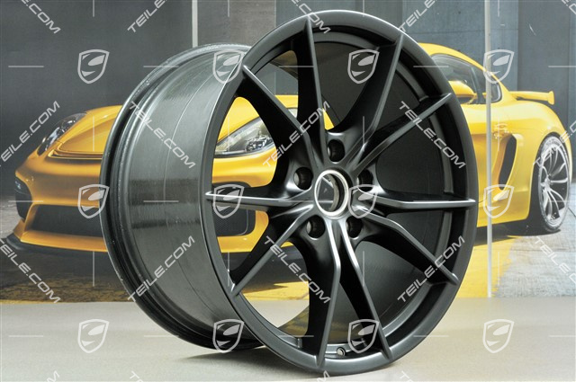 20" komplet felg Carrera S IV, Felgi 8,5 J x 20 ET49 + 11,5 J x 20 ET56, czarny półmat satyna