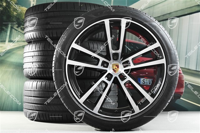 22" Sport Design summer wheels, complete set, 10J x 22 ET48 +11.5J x 22 ET61 rims + Pirelli 285/40 R22 + 315/35 R22 summer tyres, DOT/year of manufacture 2024, mileage approx. 30 kilometres