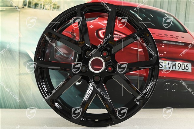 21" Felga Panamera Sport Design, 11,5J x 21 ET69, czarny wysoki połysk