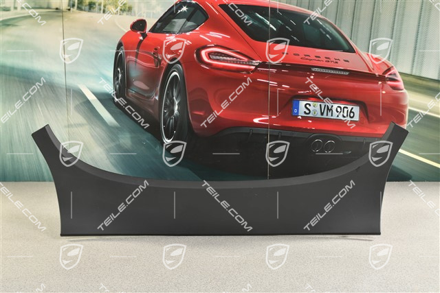 Targa, Verdeckkasten Verkleidung, Hinten, Unten, Ohne Heckscheibenwischer, Schwarz