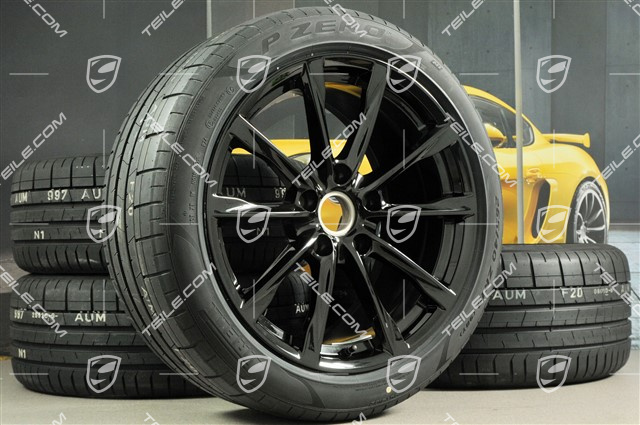 19" komplet kół letnich Boxster S, felgi 8J x 19 ET57 + 10J x 19 ET45 + NOWE opony letnie Pirelli P Zero 235/40 R19 + 265/40 R19