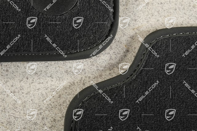 Fußmatten, Velours, kurzer Radstand (Standard), Schwarz, RHD