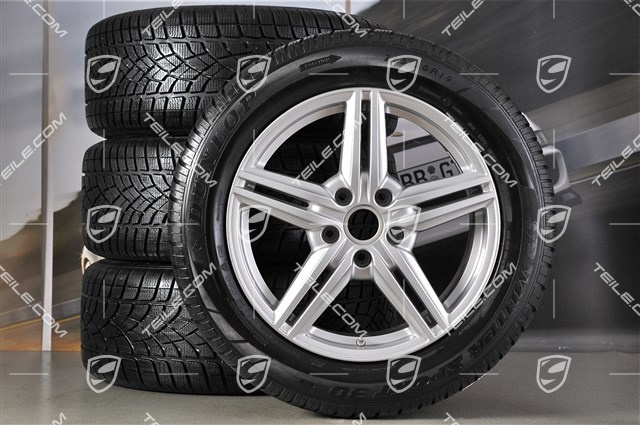 19" koła zimowe, komplet "Cayenne Design II" facelift 2014->, felgi 8,5J x 19 ET59 + opony zimowe Dunlop SP Winter Sport 3D 265/50 R19, z czujnikami ciśnienia