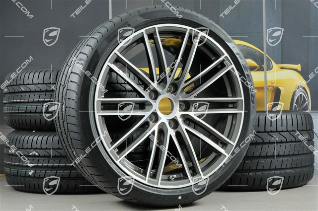 20-inch Turbo IV summer wheels set, rims 8,5J x 20 ET49 + 11,5J x 20 ET76 + summer tyres 245/35 R20 + 305/30 R20