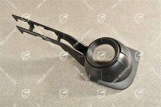 GTS / Turbo, Disc / cover for front bumper retaining frame, ACC with Night vision, Matt black, L