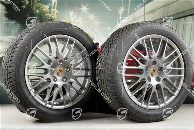 20" koła zimowe, komplet "RS Spyder Design" facelift 2014->, felgi 9J x 20 ET57 + opony zimowe Dunlop 275/45 R20, z czujnikami ciśnienia RDK
