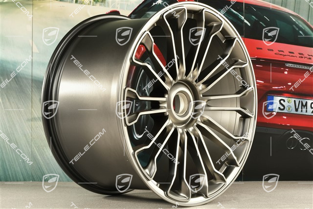 21-inch wheel 918 SPYDER, central lock, 12,5J x 21 ET57, platinum satin matt