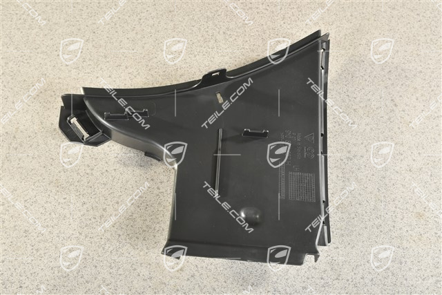 Air guide / duct, black matte, Turbo, L