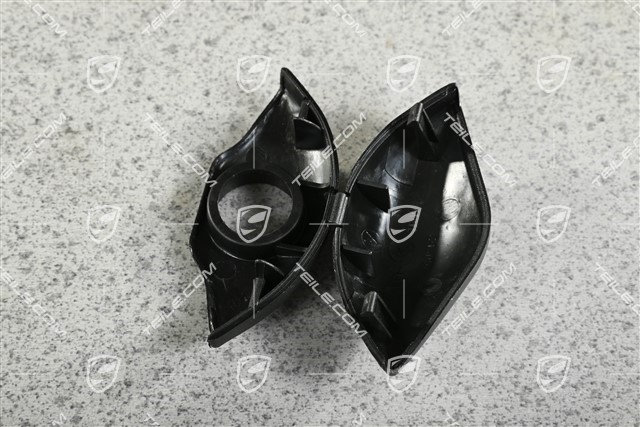Abdeckung / Rosette für Sicherheitsgurt, Schwarz, L=R