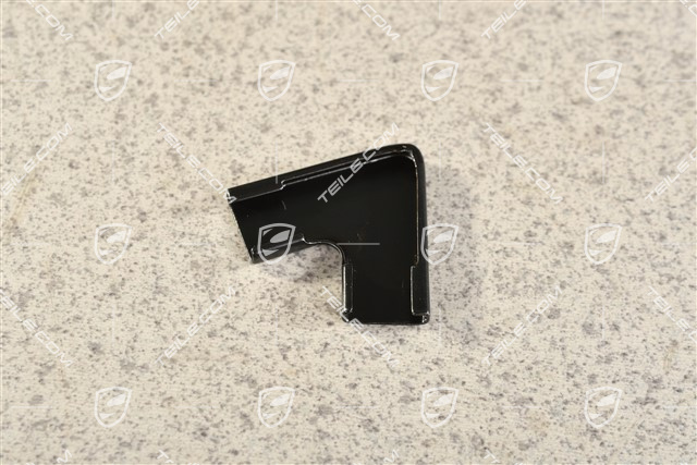 Plastic trim piping connecting piece, Black