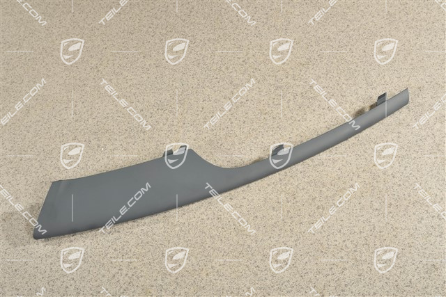 Front bumper disc / trim, lacquered, upper, L