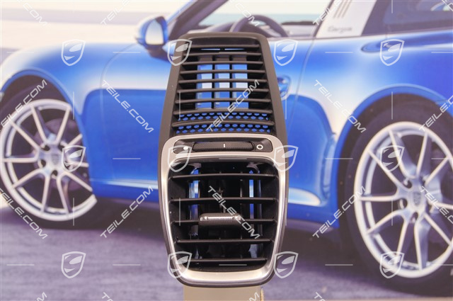 Dashboard centre vent / nozzle, black, R