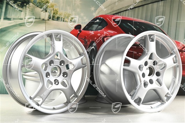 19-inch Carrera S wheel set, 8J x 19 ET57 + 11J x 19 ET67
