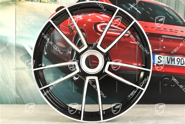 20-inch Turbo S wheel rim, 8,5J x 20 ET50, black high gloss